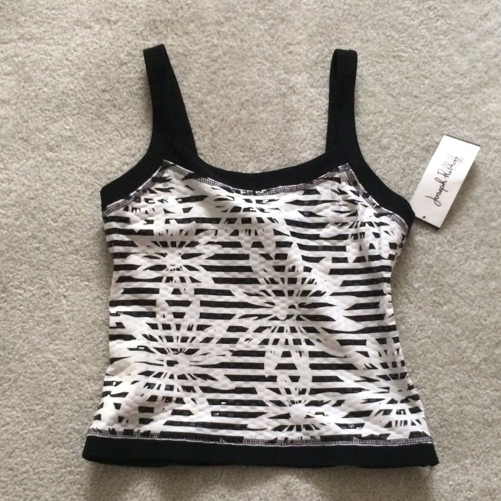 Joseph Ribkoff White & Black Tank